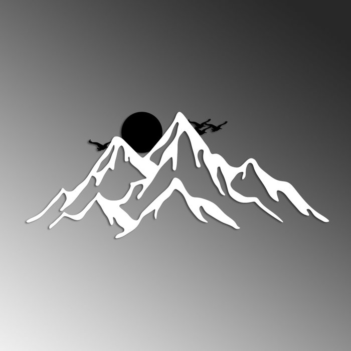 Wallity Full Mount And Mountain - 2 Blanco y negro Wallity Full Mount And Mountain - 2 Blanco y negro